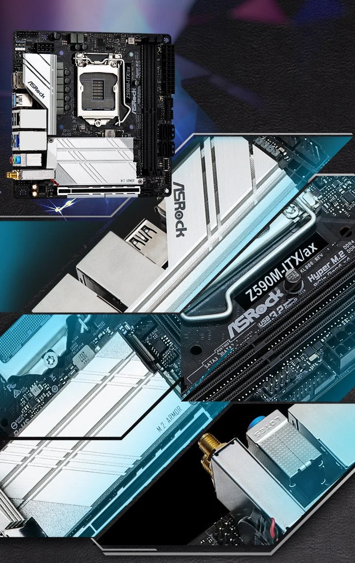 Mainboard ASRock Z590M-ITX/ax - LGA 1200 - NEW