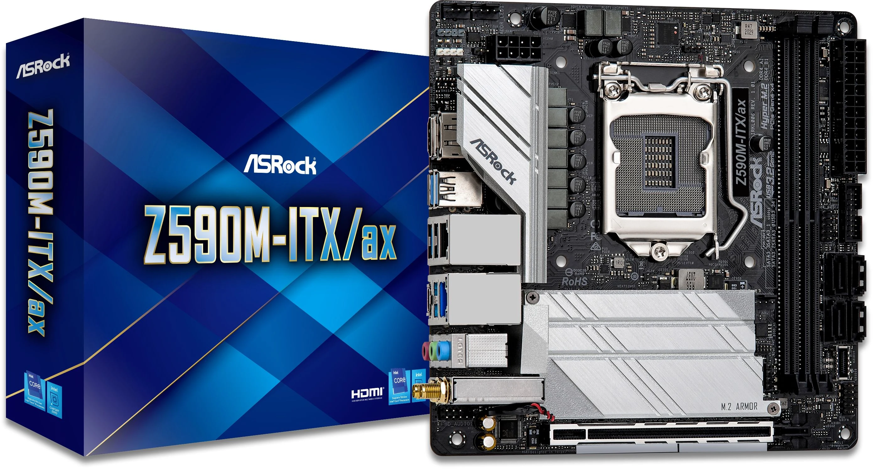 Mainboard ASRock Z590M-ITX/ax - LGA 1200 - NEW