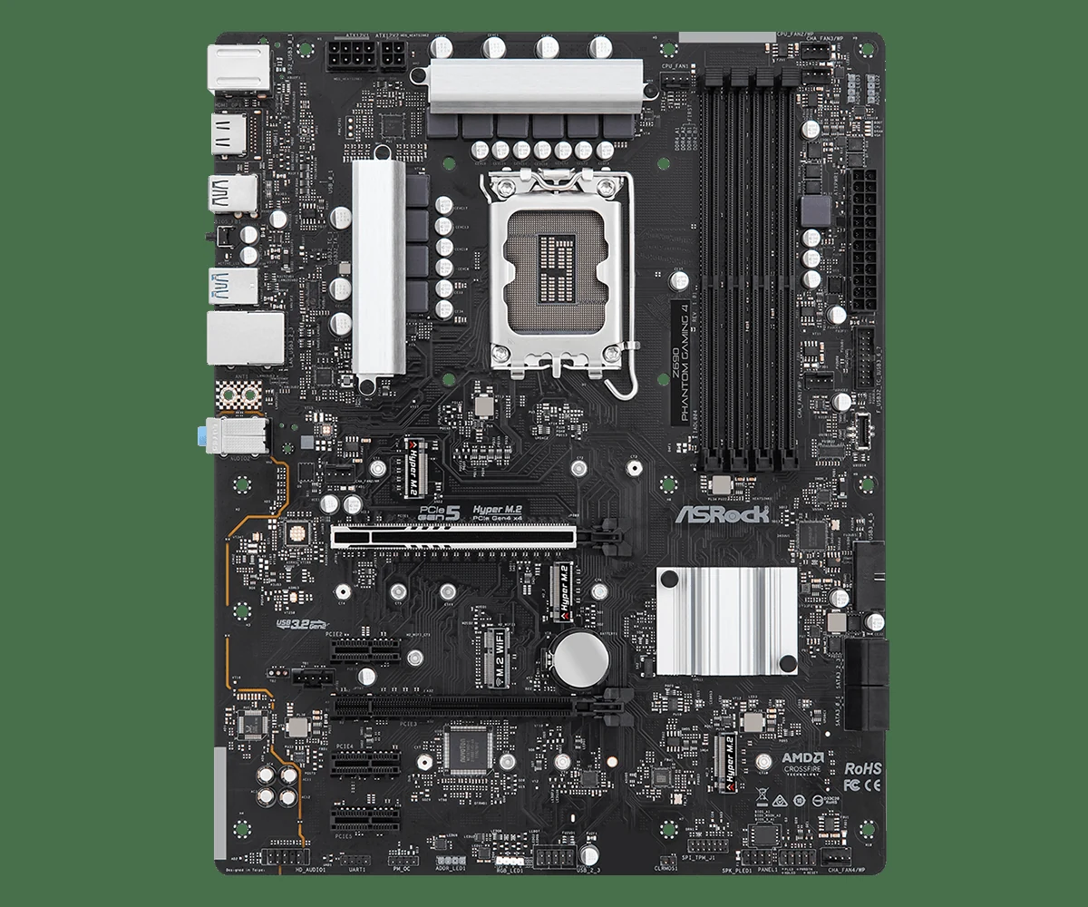 Mainboard ASRock Z690 Phantom Gaming 4 - 4 Khe RAM DDR4 - LGA 1700 - NEW