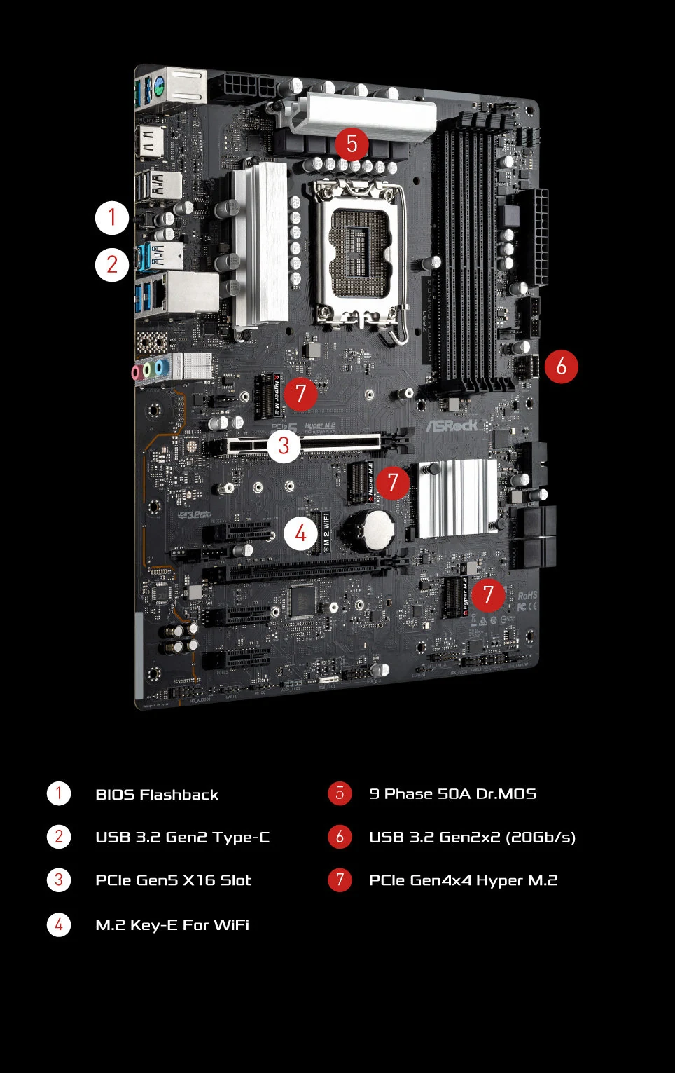 Mainboard ASRock Z690 Phantom Gaming 4 - 4 Khe RAM DDR4 - LGA 1700 - NEW