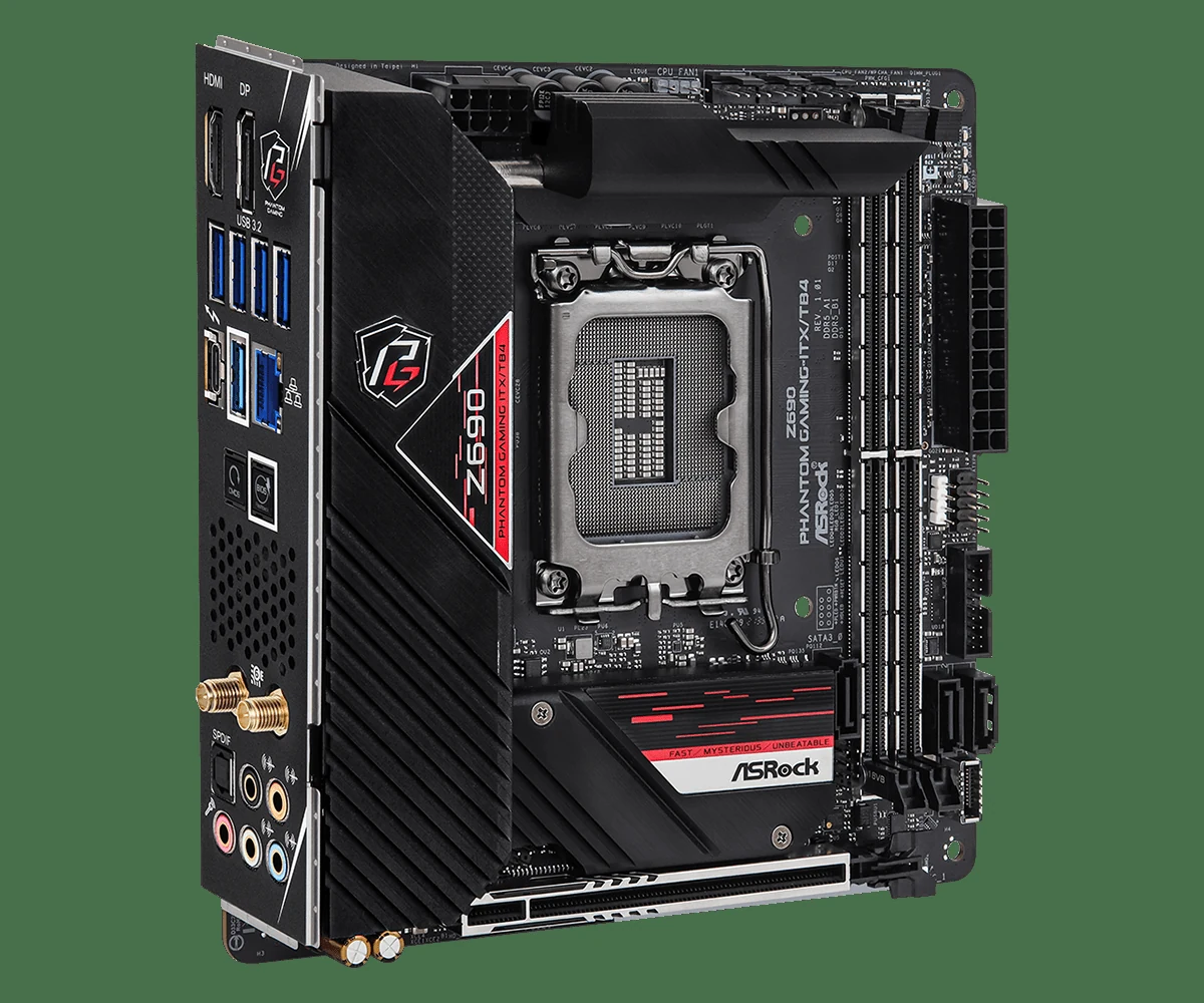 Mainboard ASRock Z690 Phantom Gaming-ITX/TB4 - 2 Khe RAM DDR5 - LGA 1700 - NEW