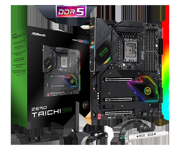 Mainboard ASRock Z690 Taichi Razer Edition - 4 Khe RAM DDR5 - LGA 1700 - NEW
