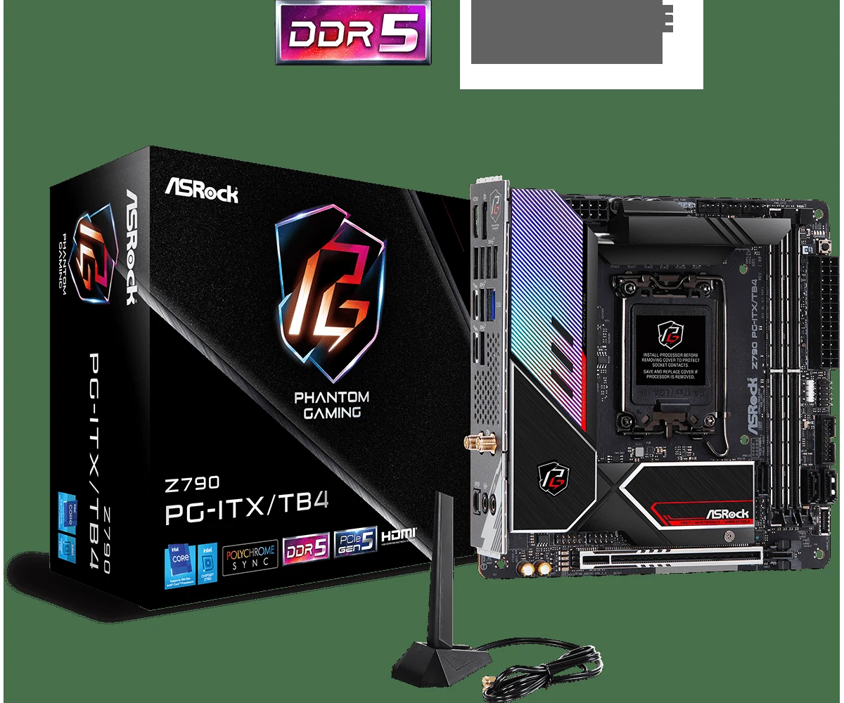 Mainboard ASRock Z790 PG-ITX/TB4 - 2 Khe RAM DDR5 - LGA 1700 - NEW