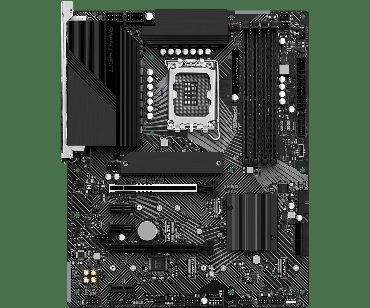 Mainboard ASRock Z790 PG Lightning/D4 - 4 Khe RAM DDR4 - LGA 1700 - NEW