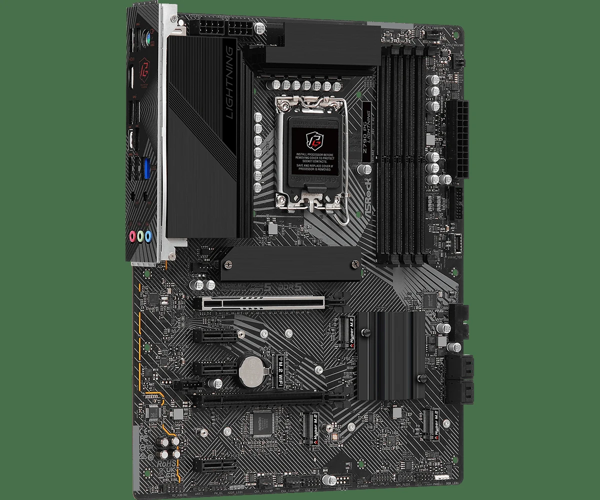 Mainboard ASRock Z790 PG Lightning/D4 - 4 Khe RAM DDR4 - LGA 1700 - NEW