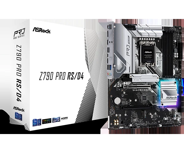 Mainboard ASRock Z790 Pro RS/D4 - 4 Khe RAM DDR4 - LGA 1700 - NEW