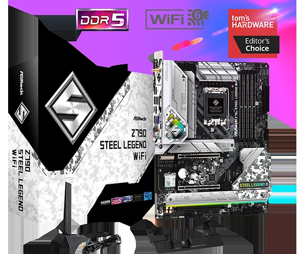 Mainboard ASRock Z790 Steel Legend WiFi - 4 Khe RAM DDR5 - LGA 1700 - NEW