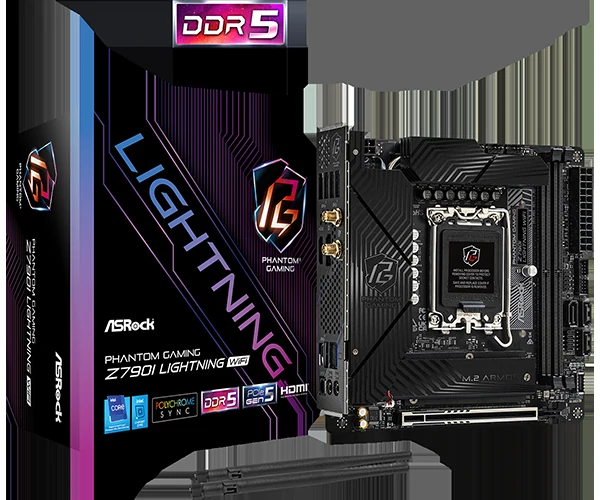Mainboard ASRock Z790I Lightning WiFi - 2 Khe RAM DDR5 - LGA 1700 - NEW