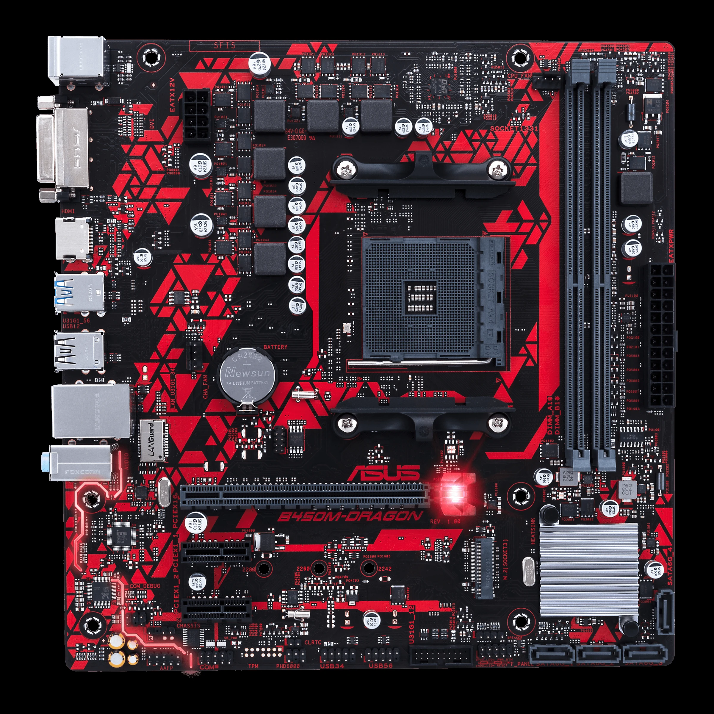 Mainboard ASUS B350M-DRAGON - AM4 - NEW