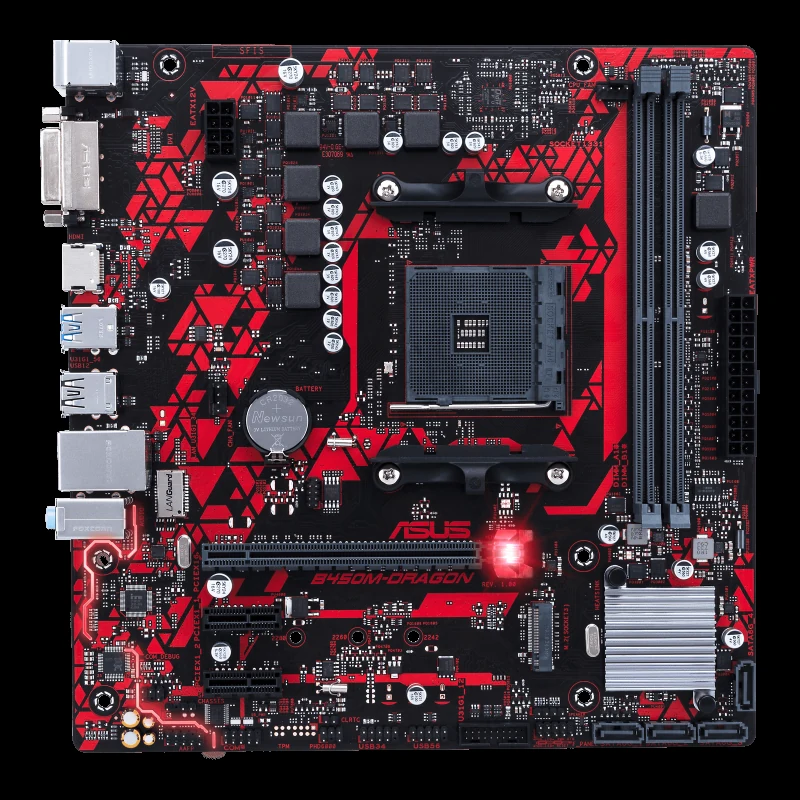 Mainboard ASUS B450M-DRAGON - AM4 - NEW
