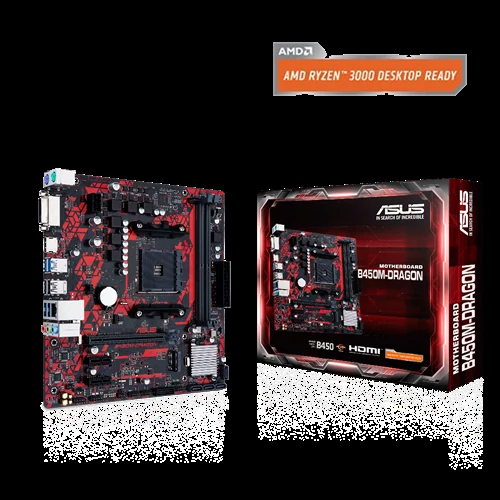 Mainboard ASUS B450M-DRAGON - AM4 - NEW