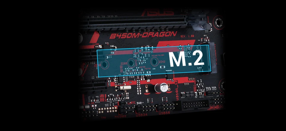 Mainboard ASUS B450M-DRAGON - AM4 - NEW