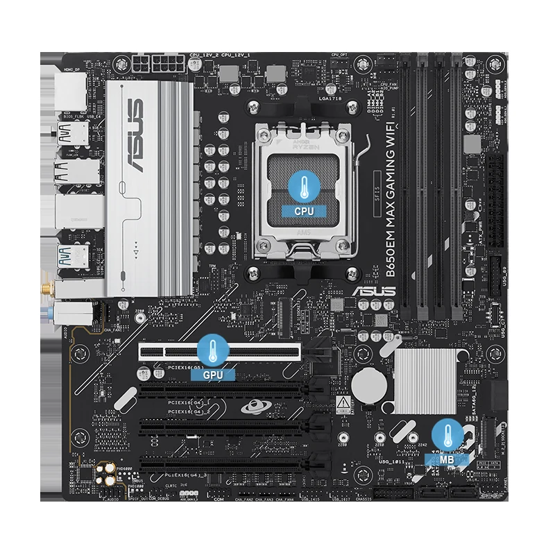Mainboard Asus B650EM MAX GAMING WIFI DDR5 - NEW
