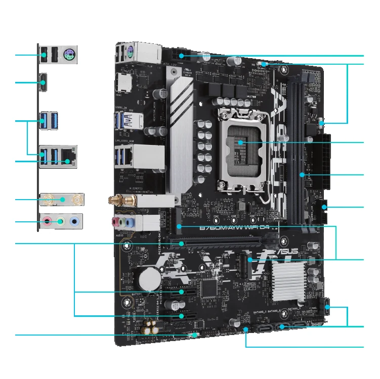 Mainboard ASUS B760M-AYW PRO WIFI NEW
