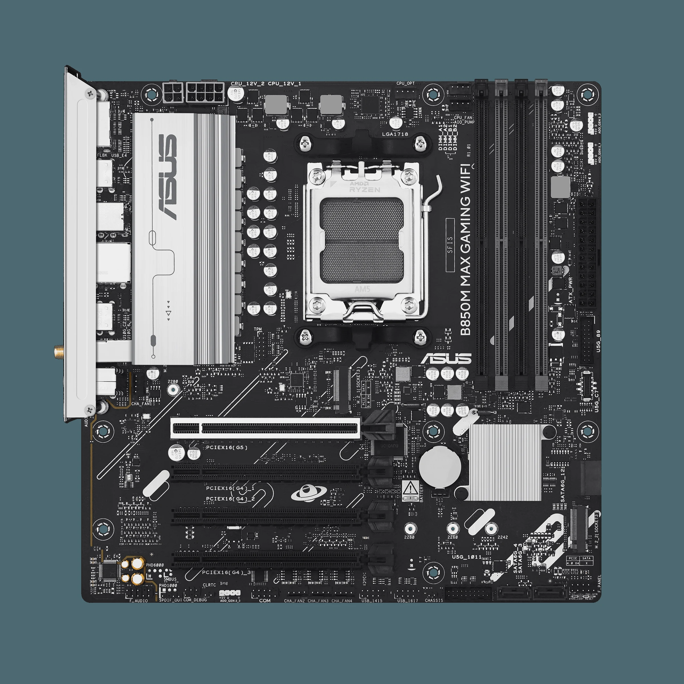 Mainboard ASUS B850 MAX GAMING WIFI - 4 Khe RAM DDR5 - AM5 - NEW