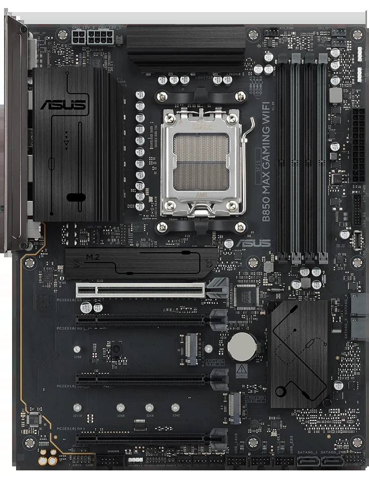Mainboard ASUS B850 MAX GAMING WIFI - 4 Khe RAM DDR5 - AM5 - NEW