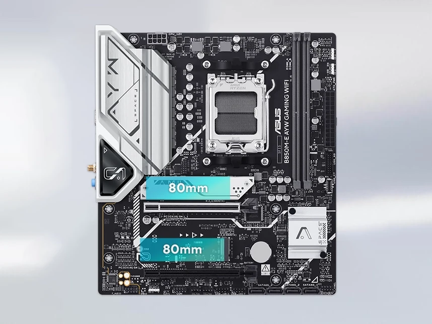 Mainboard ASUS B850M-E AYW GAMING WIFI - 4 Khe RAM DDR5 - AM5 - NEW