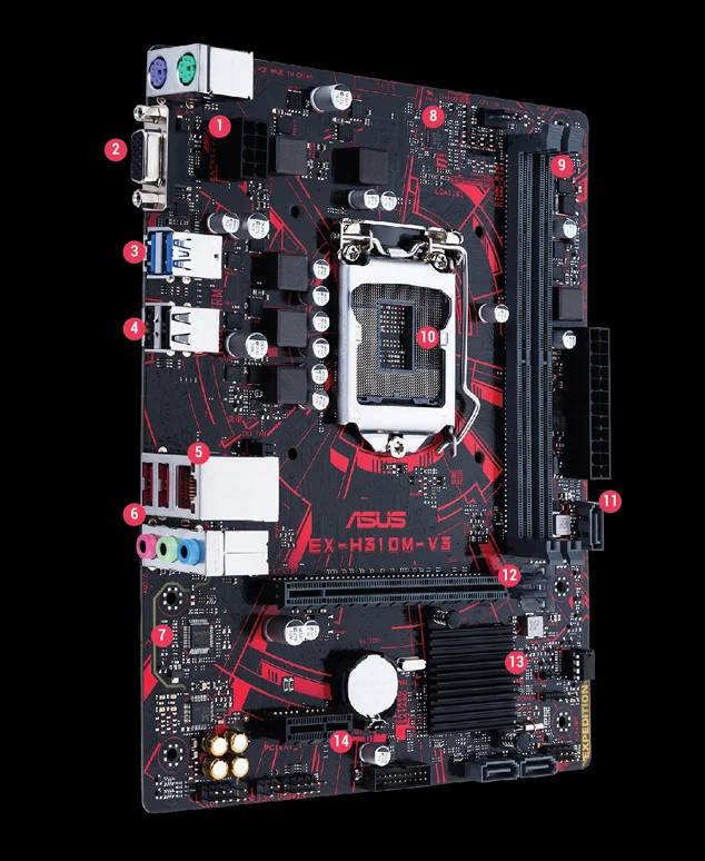 Mainboard ASUS EX-H310M-V3 - LGA 1151 - NEW