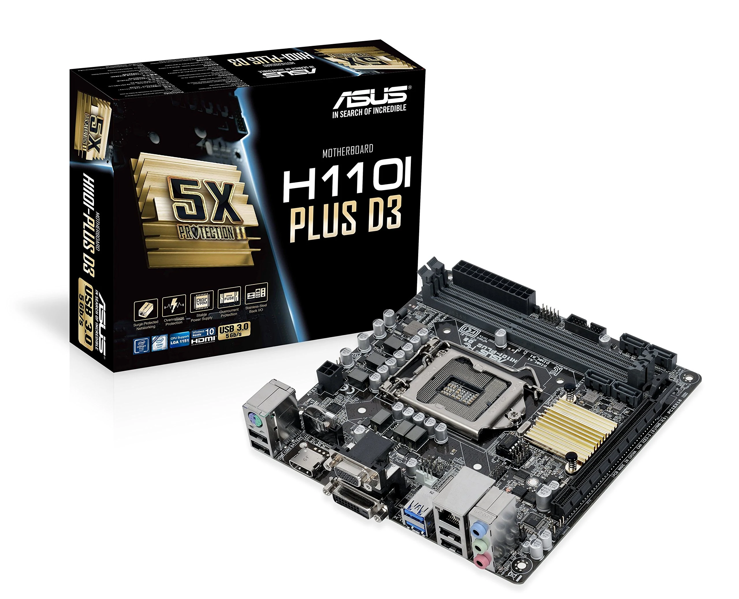 Mainboard ASUS H110I-PLUS - LGA 1151 - NEW