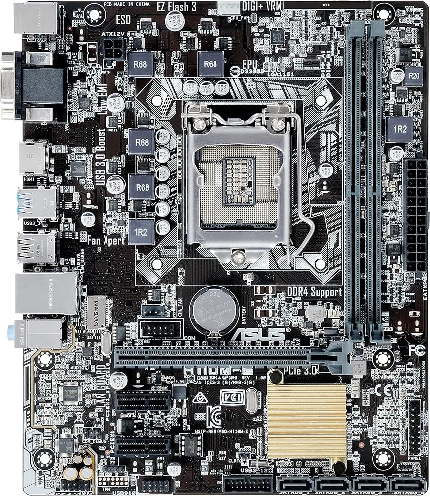 Mainboard ASUS H110M-E - LGA 1151 - NEW