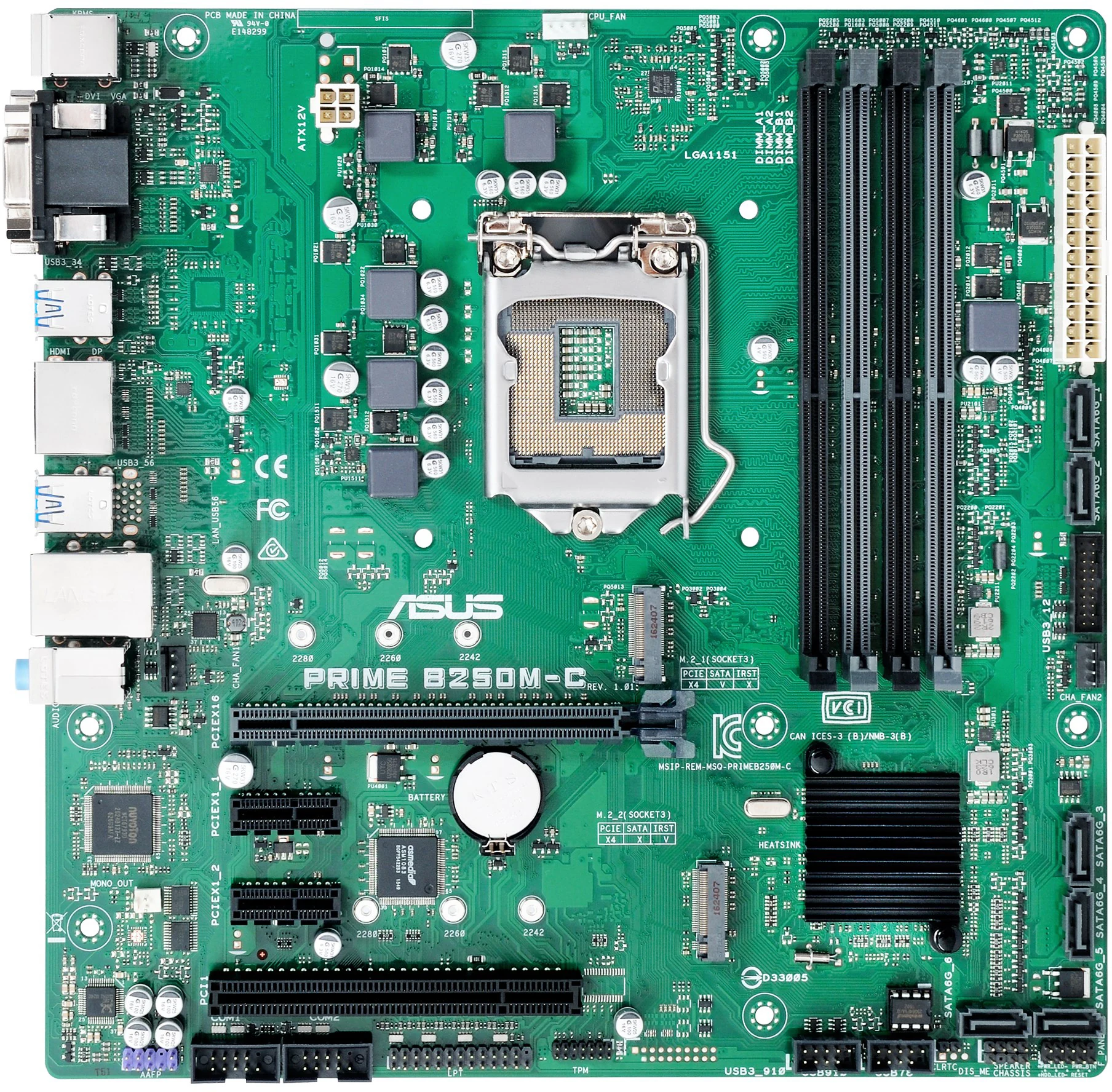 Mainboard ASUS PRIME B250M-C - LGA 1151 - NEW