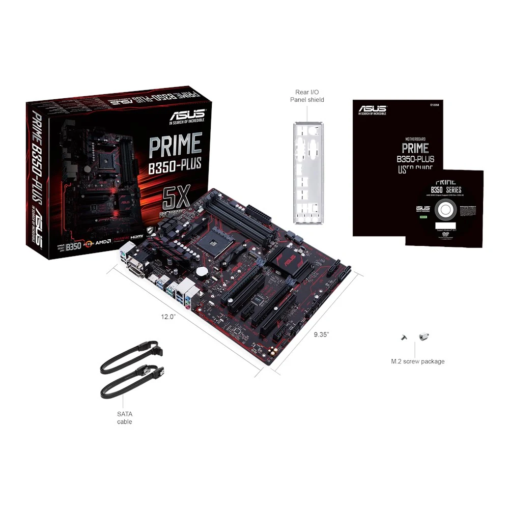 Mainboard ASUS PRIME B350-PLUS - AM4 - NEW