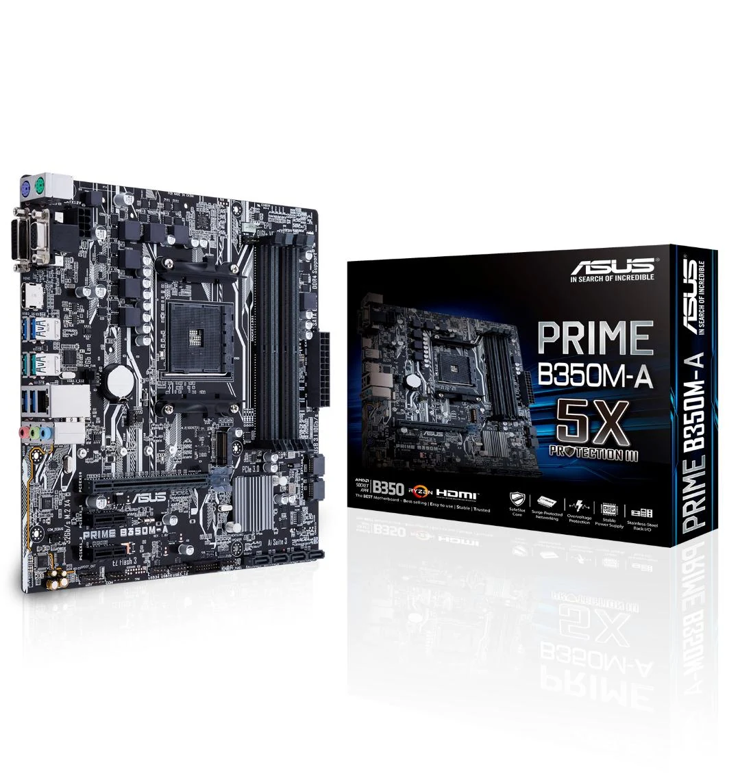 Mainboard ASUS PRIME B350M-A/CSM - AM4 - NEW