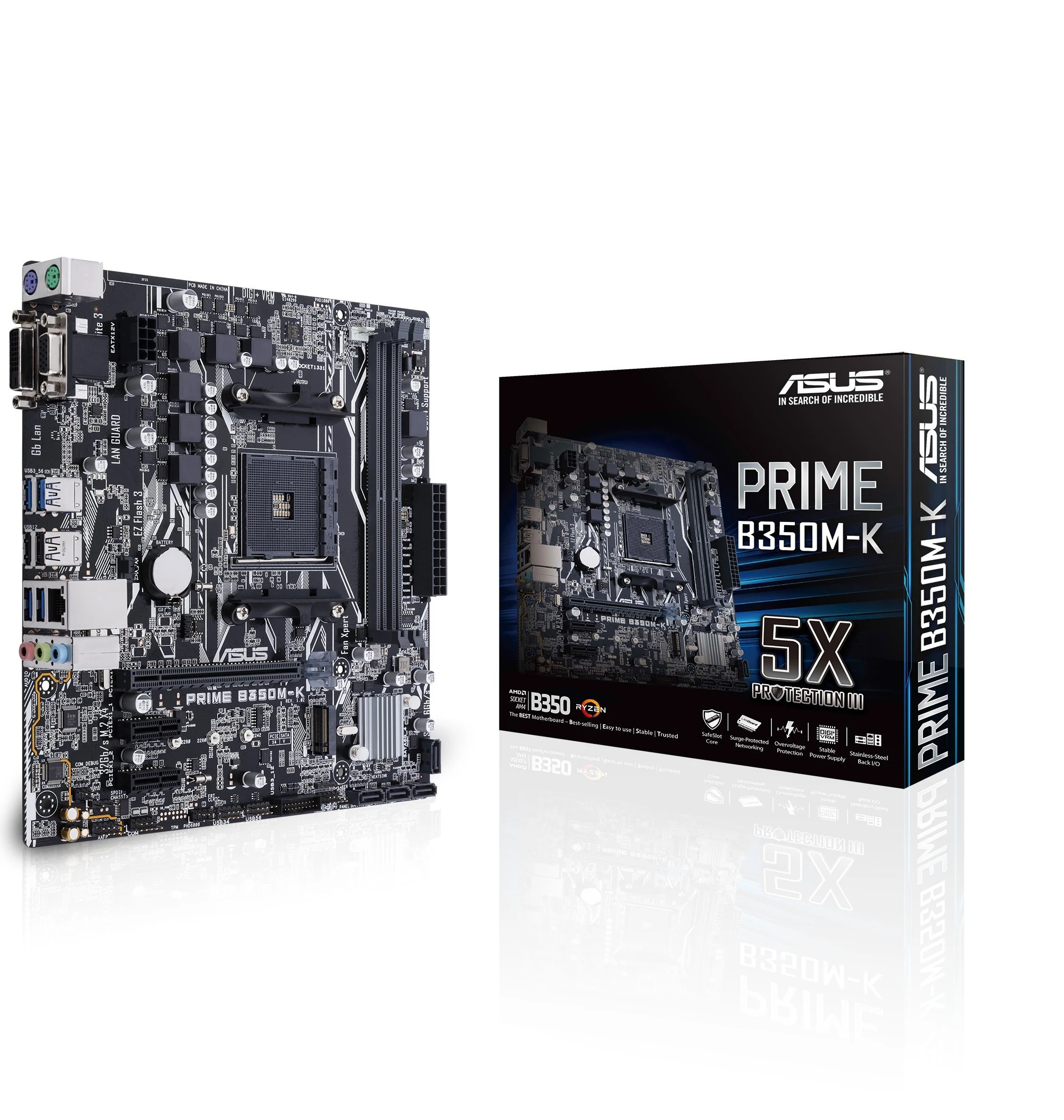 Mainboard ASUS PRIME B350M-K - AM4 - NEW