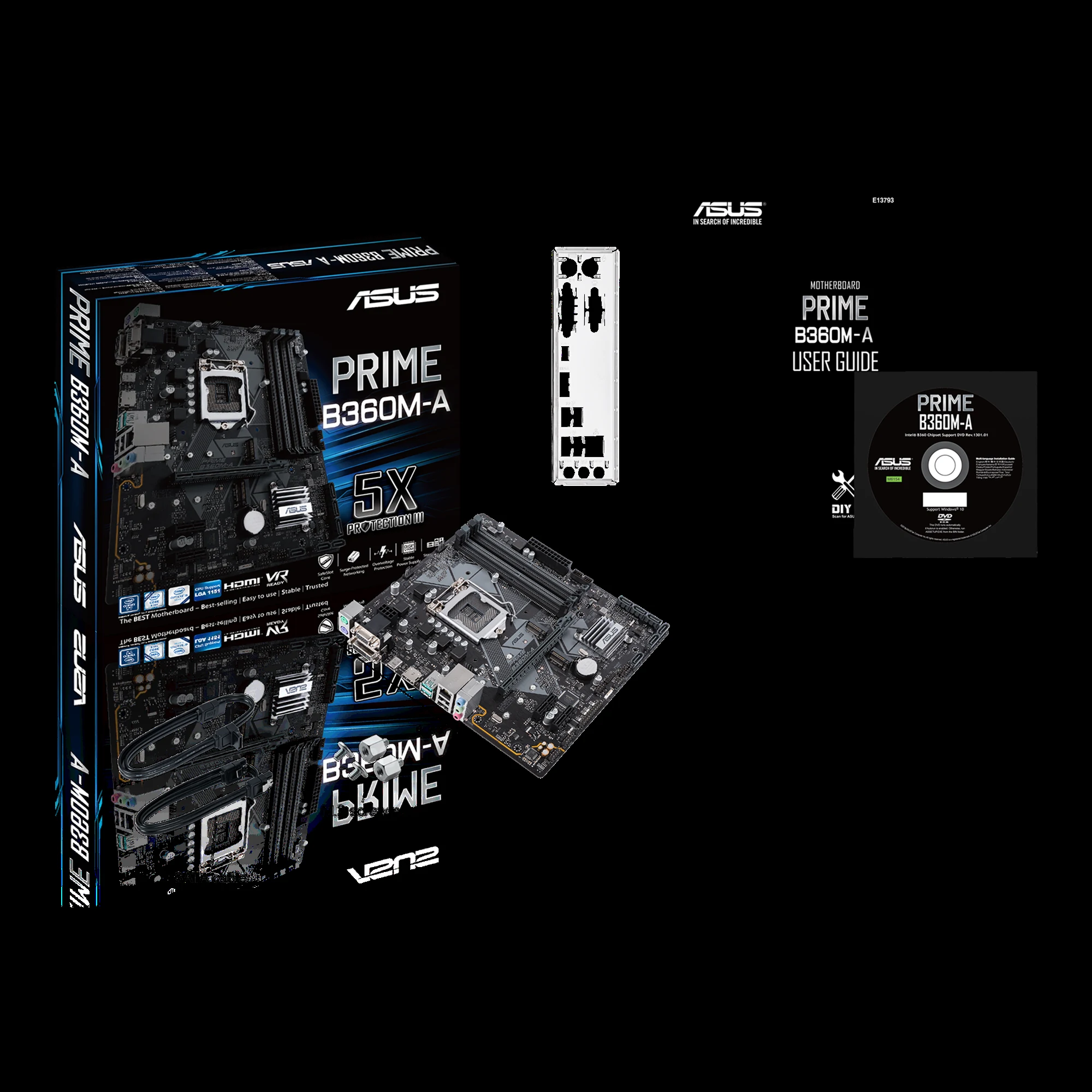 Mainboard ASUS PRIME B360M-D - LGA 1151 - NEW