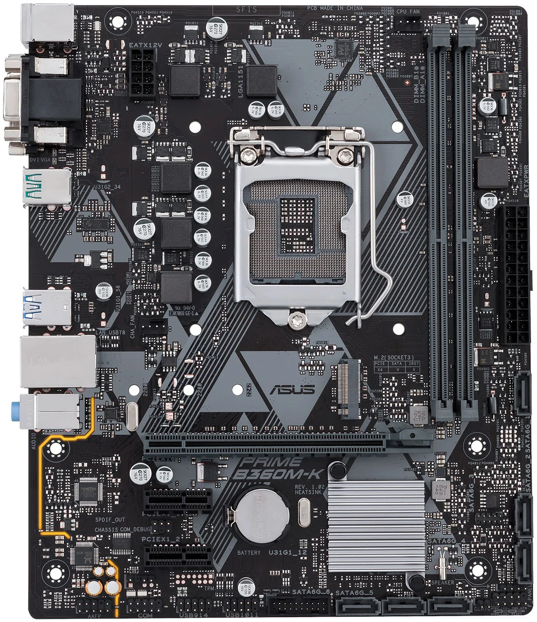 Mainboard ASUS PRIME B360M-K - LGA 1151 - NEW
