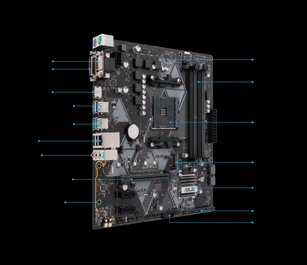 Mainboard ASUS PRIME B450M-A - AM4 - NEW