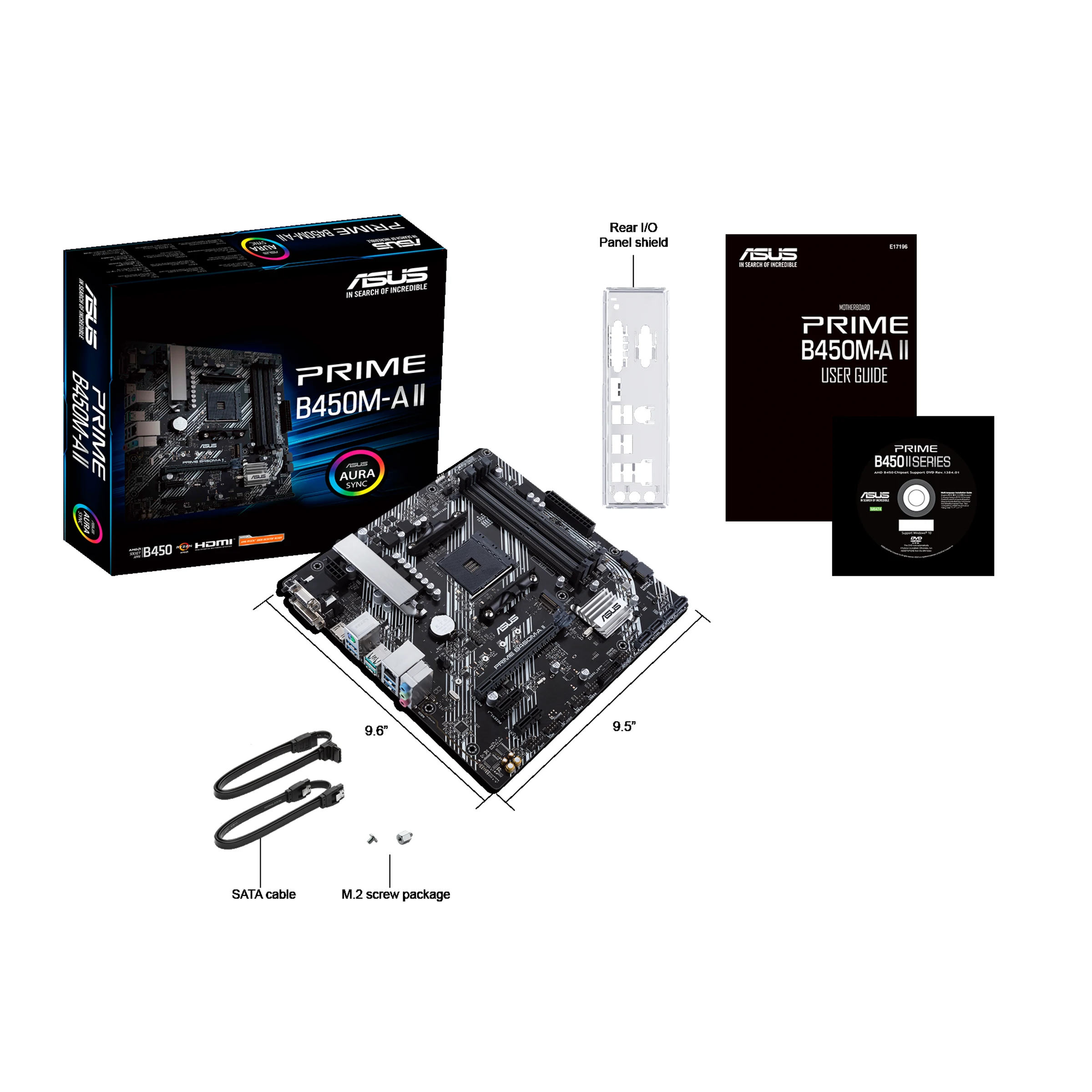 Mainboard ASUS PRIME B450M-A II - AM4 - NEW