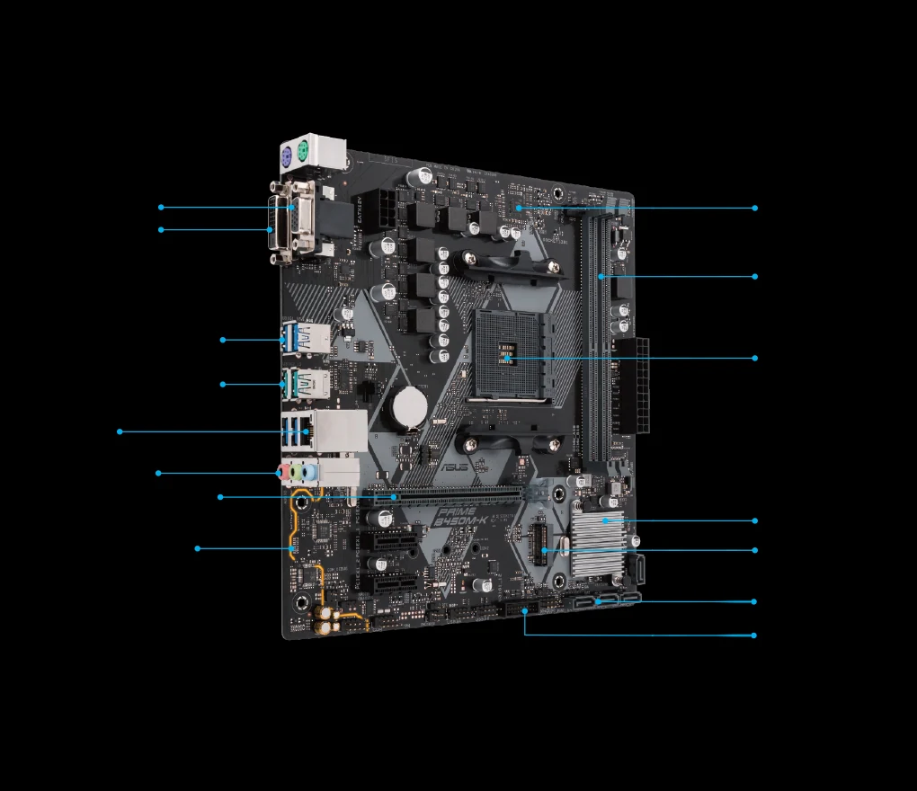 Mainboard ASUS PRIME B450M-K - AM4 - NEW