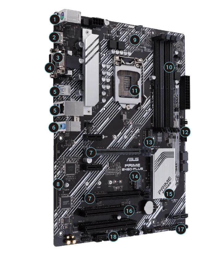 Mainboard ASUS PRIME B460-PLUS - LGA 1200 - NEW