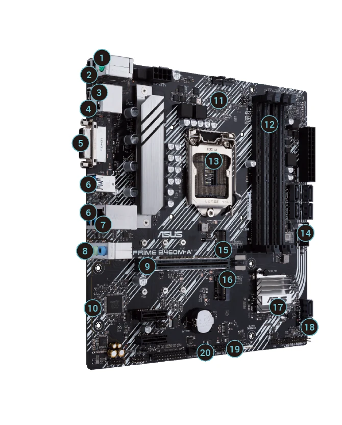 Mainboard ASUS PRIME B460M-A/CSM - LGA 1200 - NEW