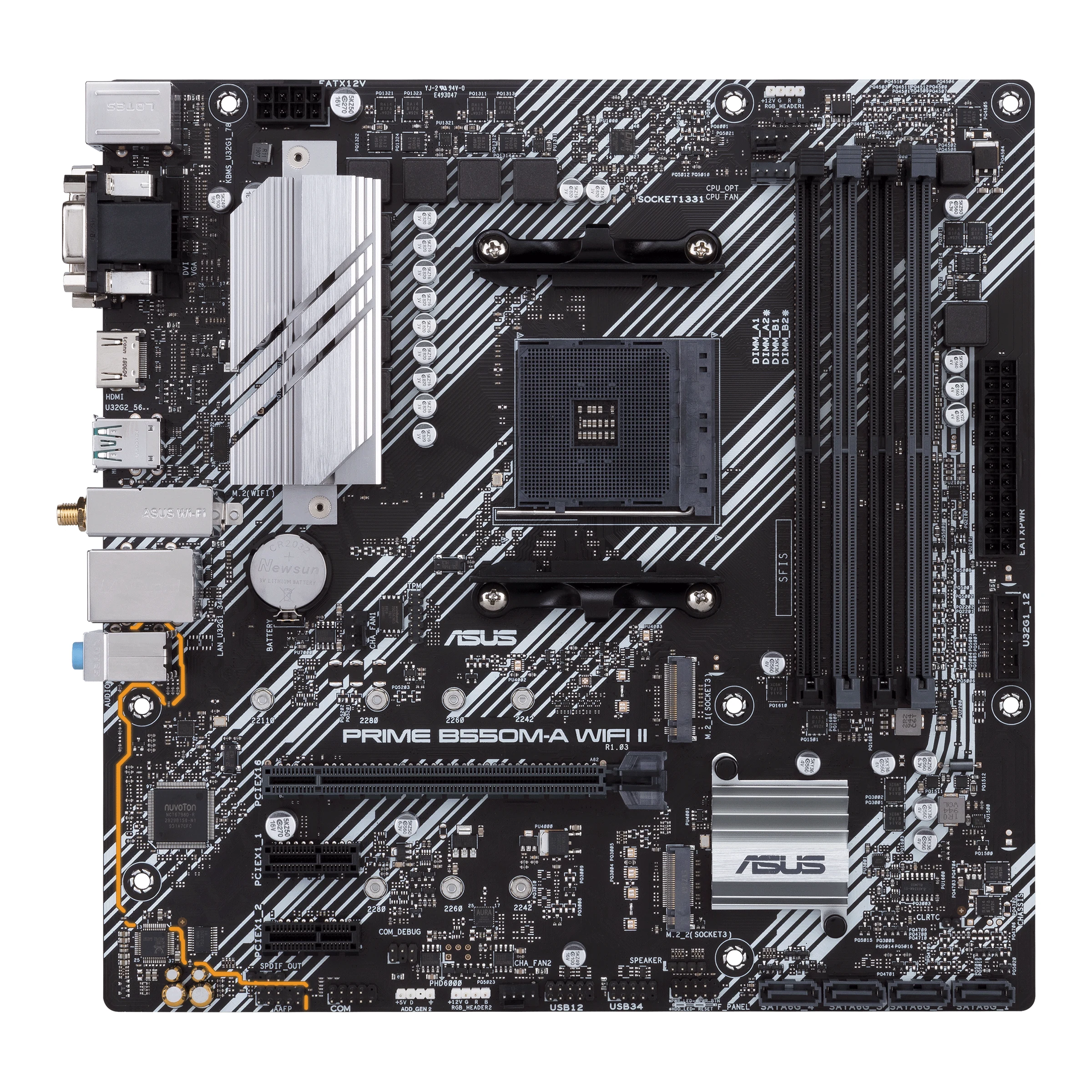 Mainboard ASUS PRIME B550M-A WIFI - 4 Khe RAM DDR4 - AM4 - NEW