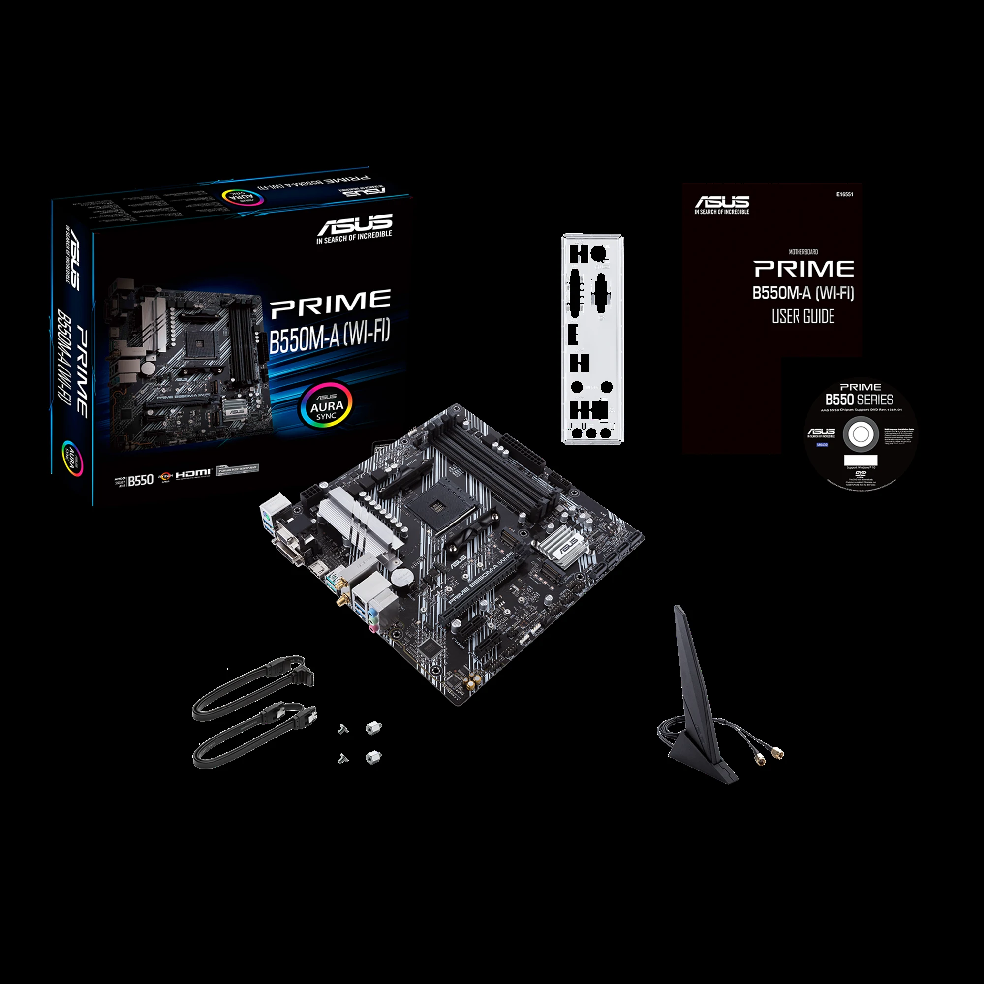 Mainboard ASUS PRIME B550M-A WIFI - 4 Khe RAM DDR4 - AM4 - NEW