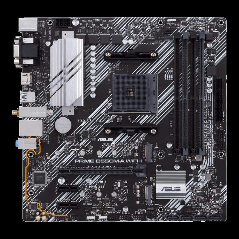 Mainboard ASUS PRIME B550M-A WIFI II - 4 Khe RAM DDR4 - AM4 - NEW