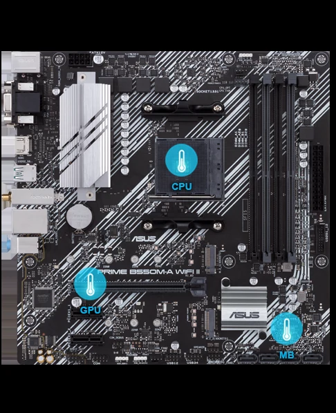 Mainboard ASUS PRIME B550M-A WIFI II - 4 Khe RAM DDR4 - AM4 - NEW