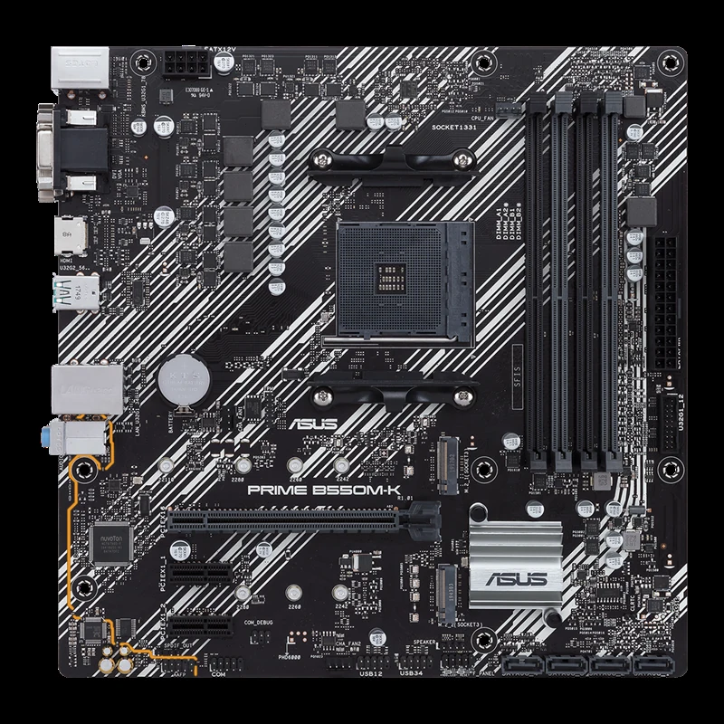Mainboard ASUS PRIME B550M-K - 2 Khe RAM DDR4 - AM4 - NEW