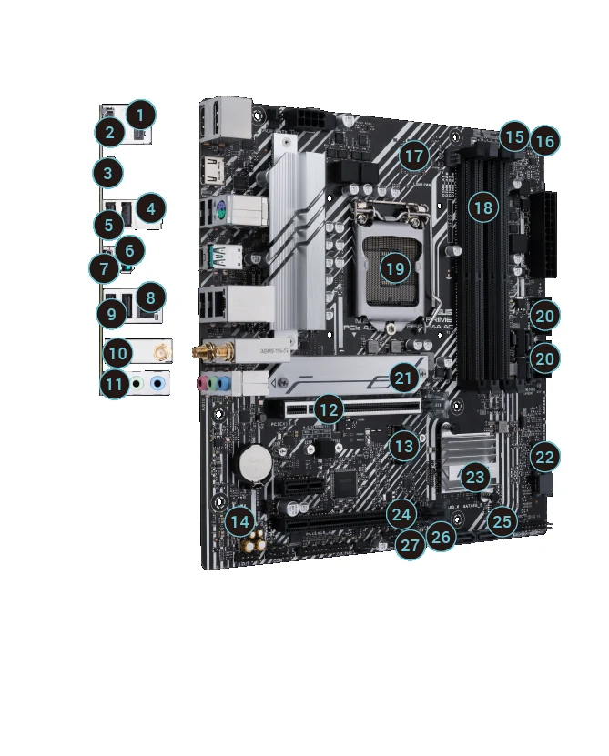 Mainboard ASUS PRIME B560M-A WIFI - LGA 1200 - NEW