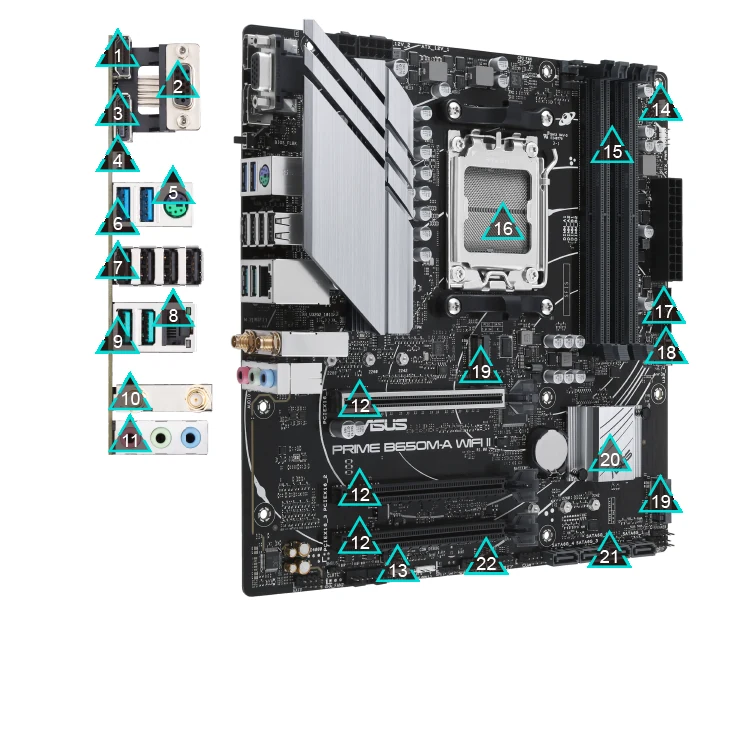 Mainboard Asus PRIME B650M-A WIFI II DDR5 - NEW