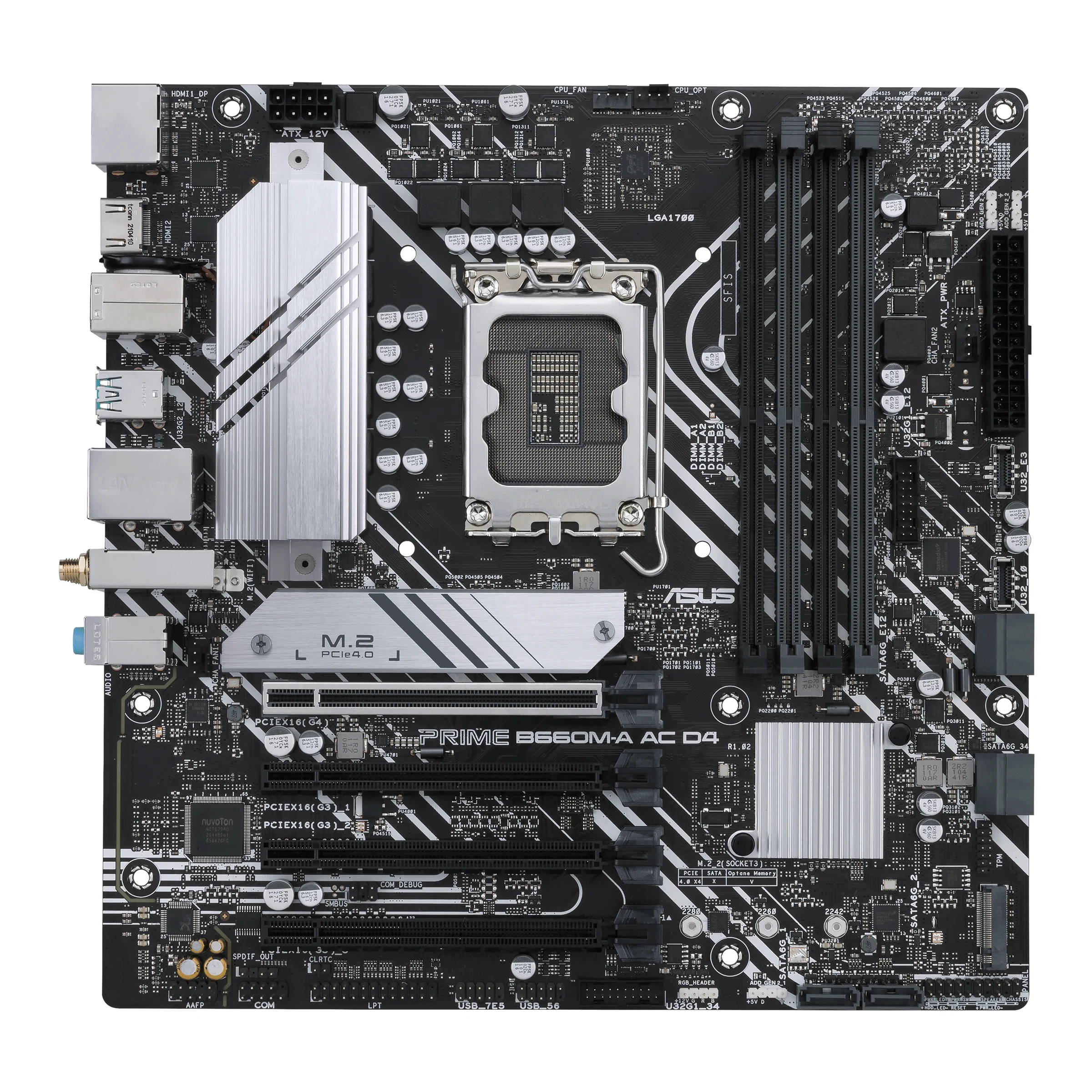 Mainboard ASUS Prime B660M-A AC D4 - 4 Khe RAM DDR4 - LGA 1700 - NEW