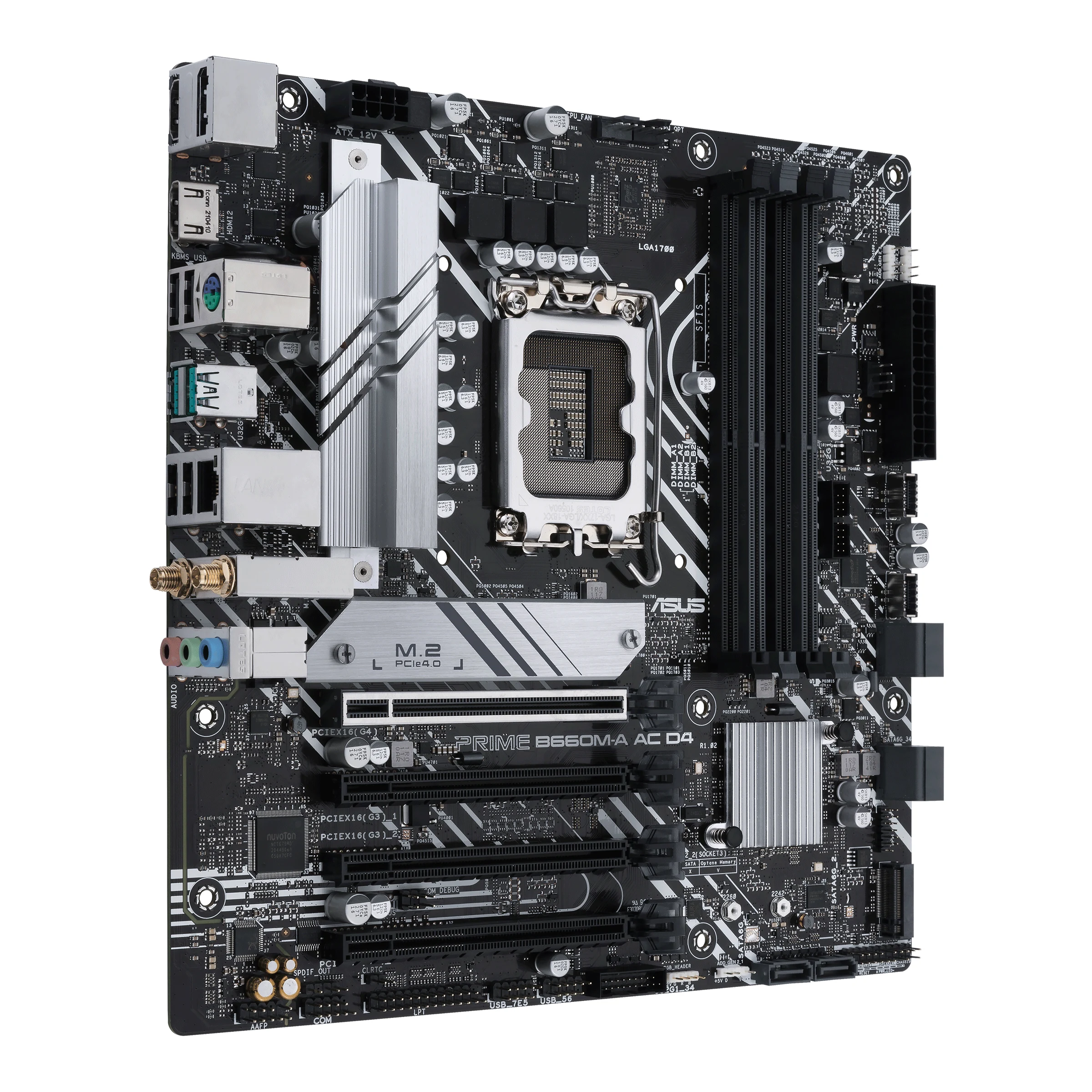 Mainboard ASUS Prime B660M-A AC D4 - 4 Khe RAM DDR4 - LGA 1700 - NEW