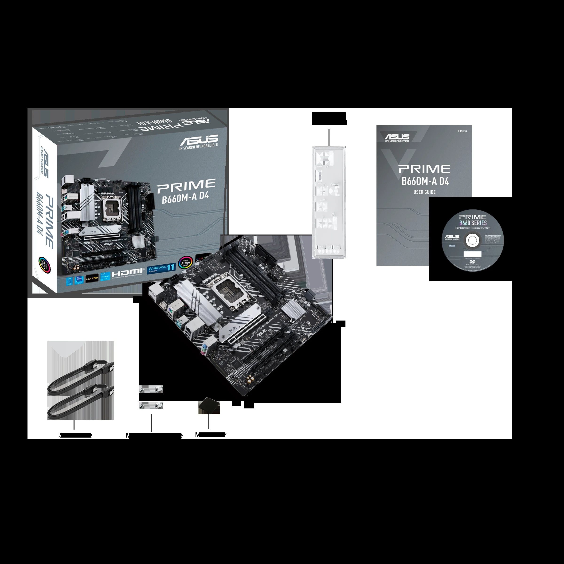 Mainboard ASUS Prime B660M-A D4 - 4 Khe RAM DDR4 - LGA 1700 - NEW