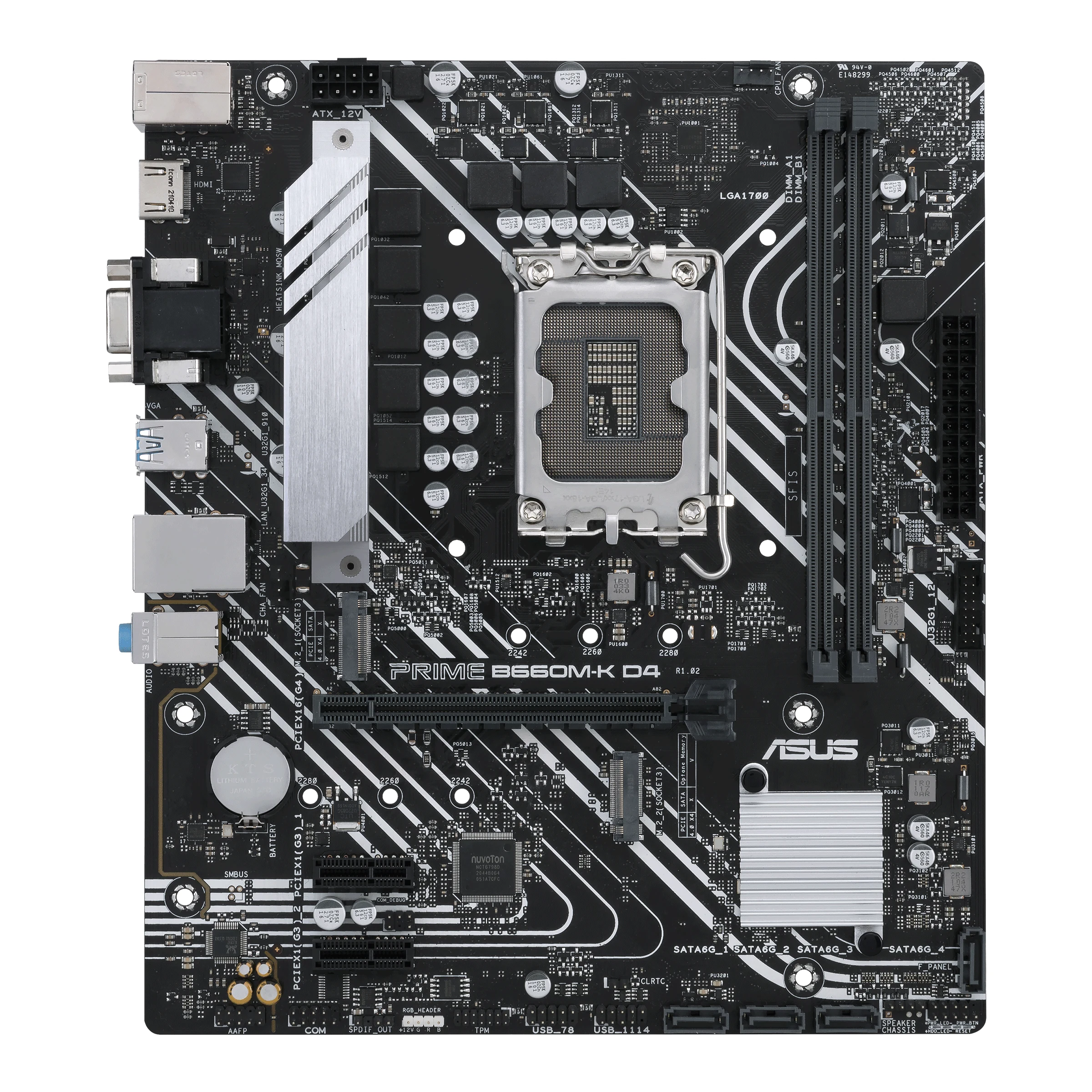 Mainboard ASUS Prime B660M-K D4 - 2 Khe RAM DDR4 - LGA 1700 - NEW