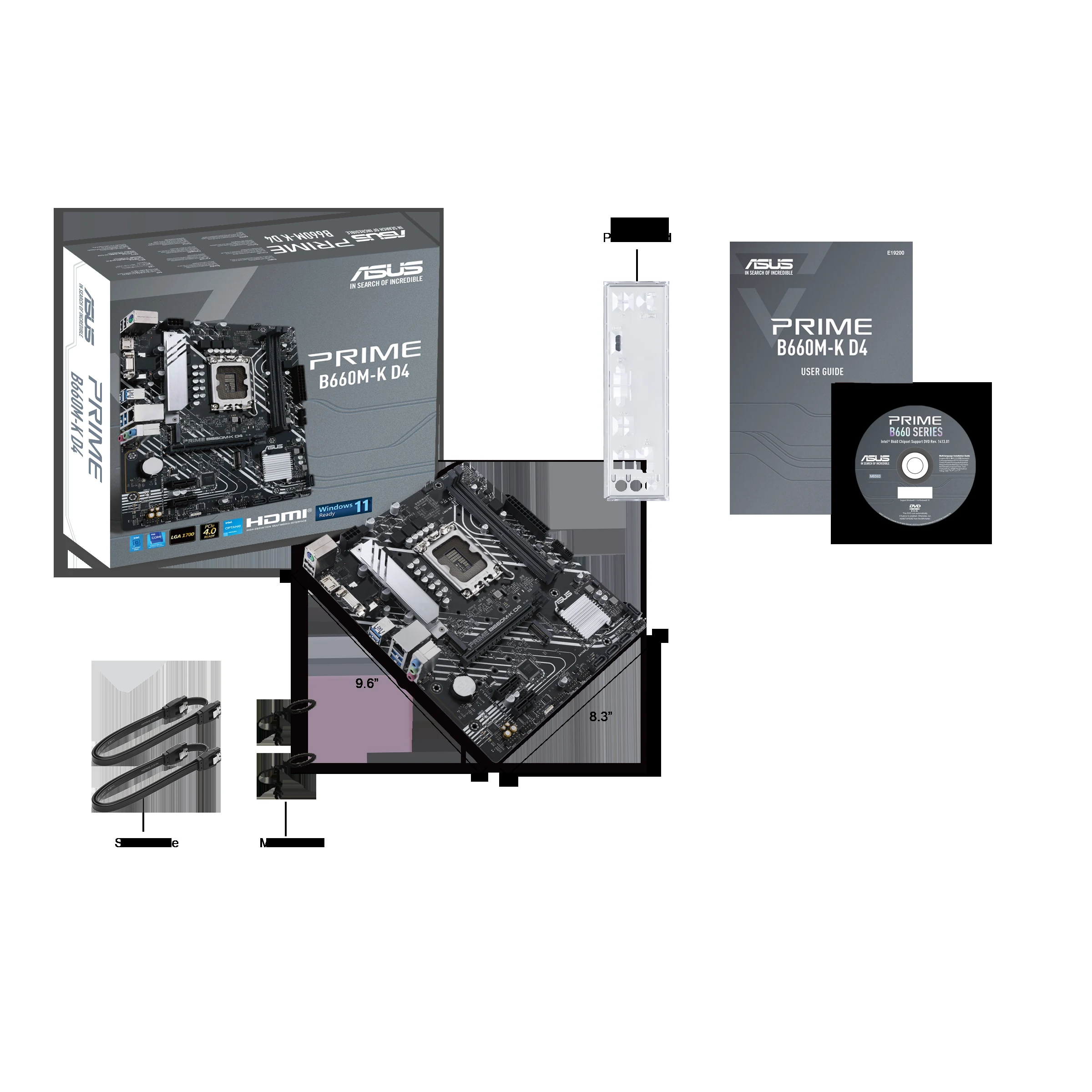 Mainboard ASUS Prime B660M-K D4 - 2 Khe RAM DDR4 - LGA 1700 - NEW