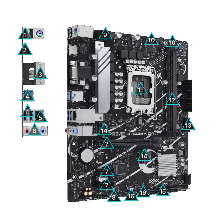 Mainboard ASUS PRIME B760M-K D4 NEW