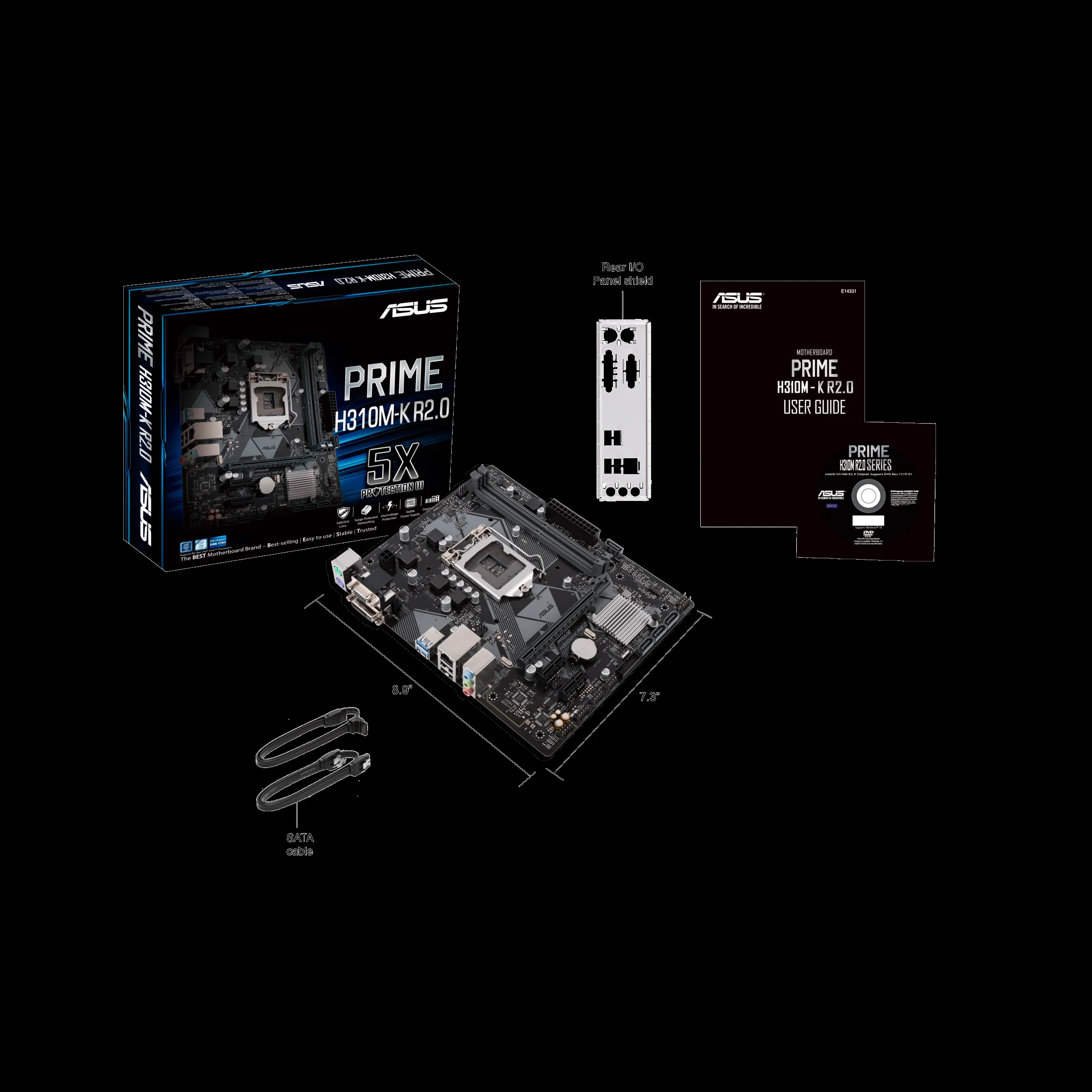 Mainboard ASUS PRIME H310M-K R2.0 - LGA 1151 - NEW