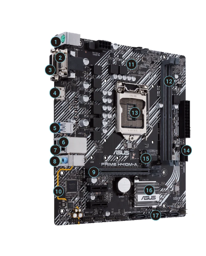 Mainboard ASUS PRIME H410M-A - LGA 1200 - NEW